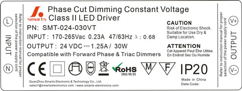  24v dimmable led power supply 
