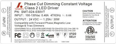 30w 24v dimmable led power supply 