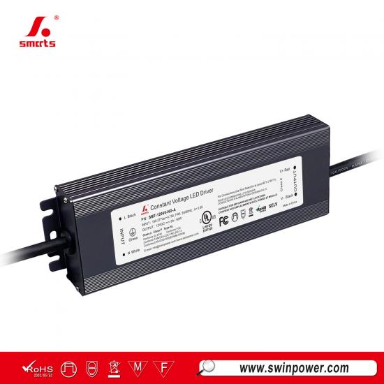 مزود طاقة مشغل LED مقاوم للماء غير قابل للتعتيم بجهد 12V ‏24V ‏60W لإضاءة LED - Swin Power