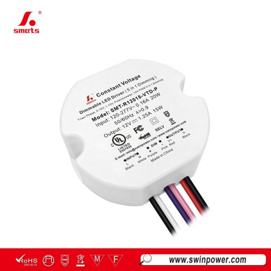 مشغل LED قابل للتعتيم بتقنية الترياك بقدرة 15 واط وجهد 24 فولت