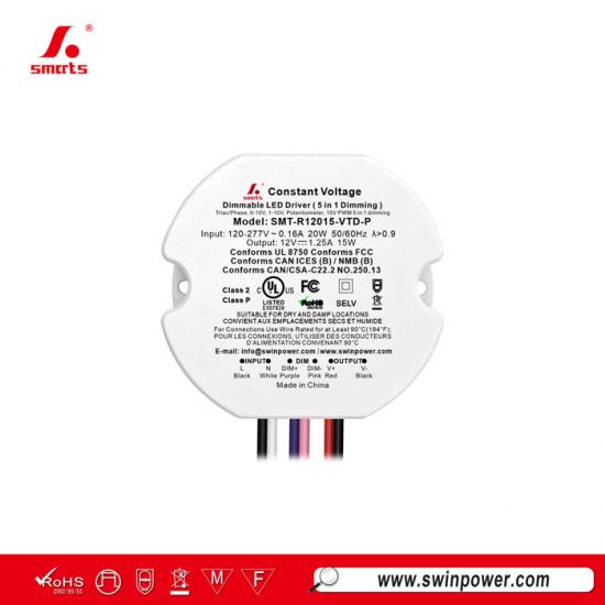 24v 15w triac dimmable led driver