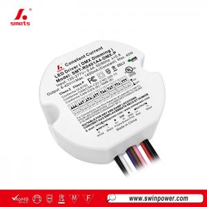 مشغل LED دائري بتيار ثابت وقابل للتعتيم DMX512 بقدرة 40 واط مع إشارات دقيقة - Swin Power