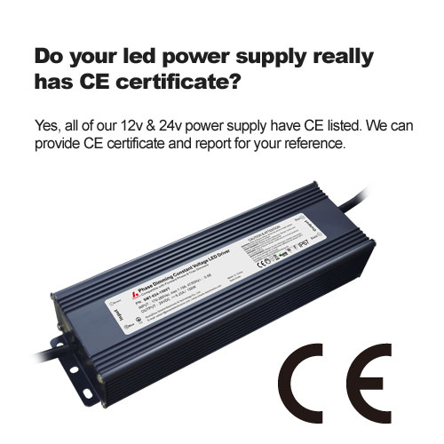 هل لديك امدادات الطاقة LED لديها حقا شهادة CE 