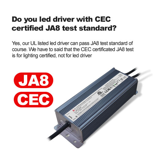 هل تقود السائق بمعيار اختبار JA8 المعتمد من CEC؟