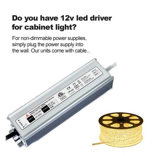 هل لديك سائق 12 فولت لضوء الخزانة؟