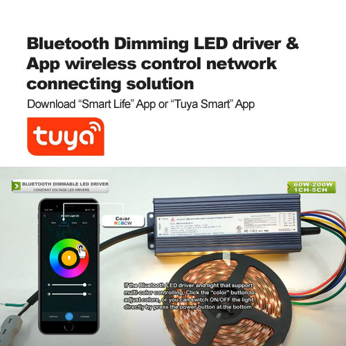  بلوتوث يعتم LED سائق & التطبيق حل الشبكة التحكم اللاسلكي