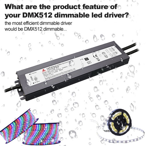 ما هي ميزة المنتج الخاصة بمشغل LED DMX512 القابل للتعتيم؟