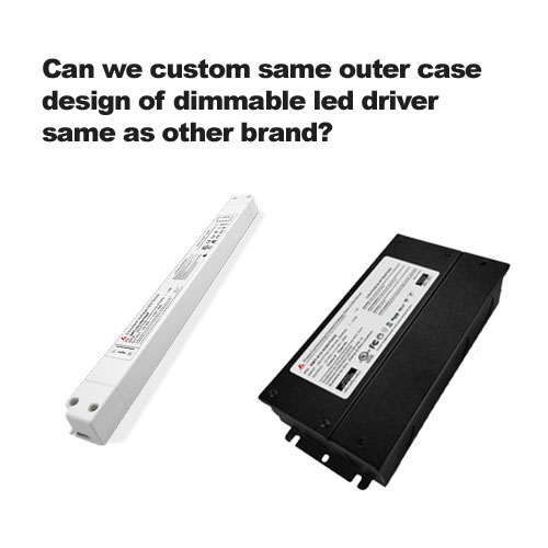 هل يمكننا تخصيص نفس تصميم العلبة الخارجية لسائق عاكس LED مثل العلامات التجارية الأخرى؟
