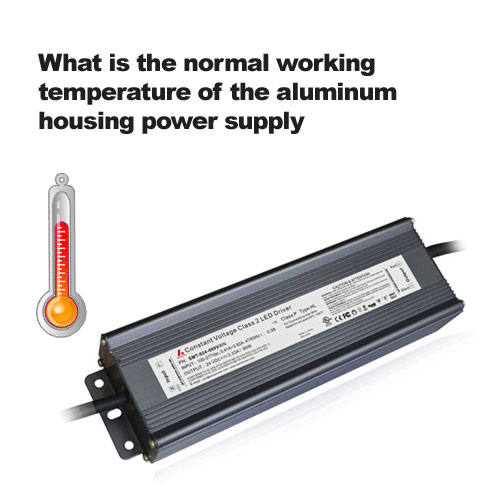 ما هي درجة حرارة العمل العادية لقوة الإسكان الألومنيوم العرض؟ 